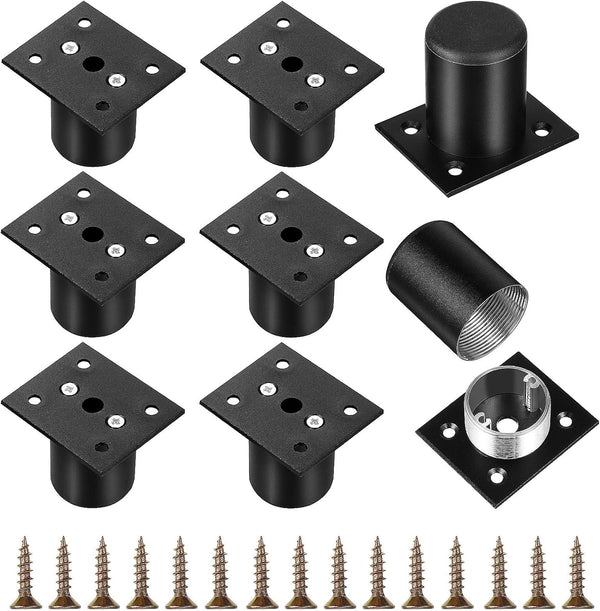 HAKIDZEL 8pcs Adjustable Furniture Feet and Cabinet Legs Aluminum Alloy 5cm DIY Replacement