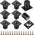 ABOOFAN 8pcs Adjustable Aluminum Alloy Furniture Legs Levelers Metal Replacement Feet for