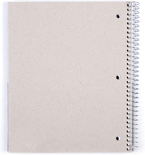 Mintra Office Durable Spiral Notebooks, 3 Subject, Red, College Ruled, 2 Pack