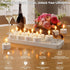 12Pcs Rechargeable Flameless Tea Lights Candles with Charging Station Battery Tea Lights Candles with Remote & Timer