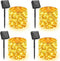 Minetom 4 Pack Solar String Lights, Total 132Ft 400 LED Solar Fairy