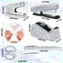 Demissle 6 Pcs Bling Office Desk Accessories Set, Crystal School Stationery Kit with Scissor, Stapler, Tape Dispenser,