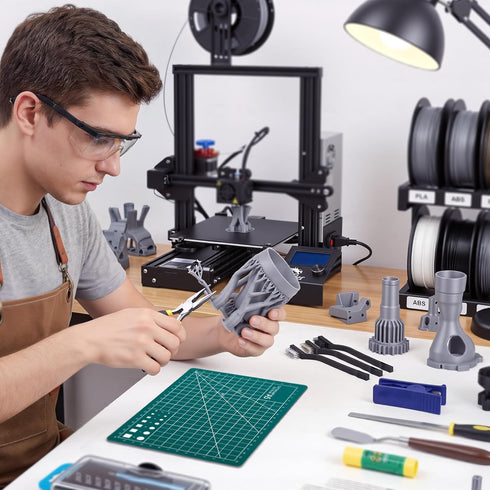45 3D 3D Set, 3D YEETIN Pieces Printer Tools Kit, Printing Accessory Includes Deburring Tool, Digital Caliper, Art