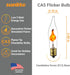 Bulb E12, 3 12 Pack Sunlite Petite Chandelier Flicker Flame Light Candelabra Base, Orange, for Holiday and Decorative