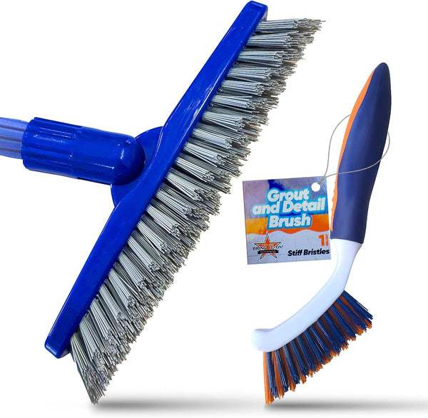 Bring It On Grout Cleaning Brush Crevice Cleaning Brush with Stiff Nylon