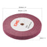 uxcell 200mm x 25mm 320 Grit Non-Woven Polishing Burnishing Wheel Nylon Wire Drawing Abrasive Flap Wheel for Stainless Steel Copper Red