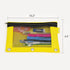 BAZIC Bright Color 3-Ring Pencil Pouch with Mesh Window