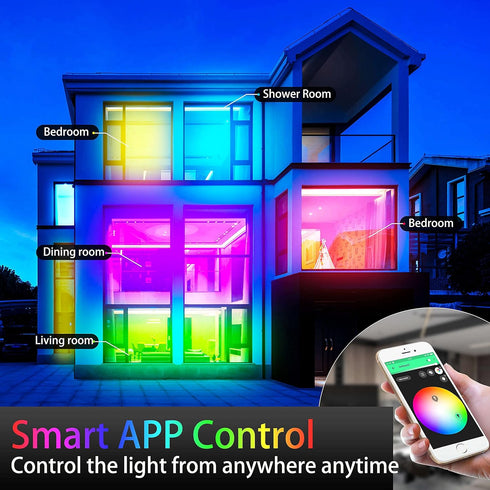 32.8ft Dimmable 3.0 GIDERWEL Smart ZigBee RGB LED Strip Lights Kit with ZigBee Controller Work with ZigBee Hub Bridge