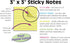 Better Office Products Lined Sticky Notes, 3 x 3, 3 Pack, 300 Sheets (100/Pad) in Assorted Pastel Colors with Strong