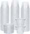 Galashield 100 Sets 1 oz Small Plastic Containers with Lids, Disposable Portion Cups for Sauce and Dressing