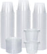Galashield 100 Sets 1 oz Small Plastic Containers with Lids, Disposable Portion Cups for Sauce and Dressing