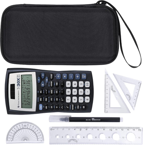 Khanka Hard Travel Case for Texas Instruments TI-30XIIS Scientific Calculator, Case Only (Black).