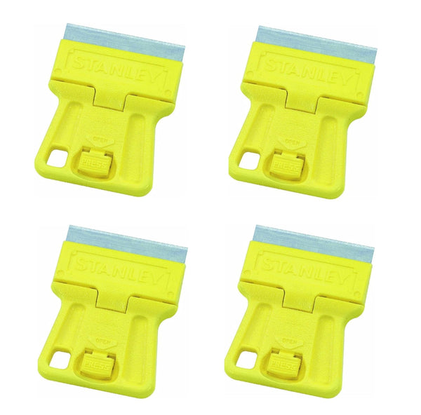 STANLEY 28-100 1-3/16" High Visibility Mini Razor blade scraper (4 Pack)