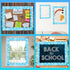 Blue Cloud Bulletin Board Paper Strips, 1Pc Scalloped Borders for Classroom Home Decoration