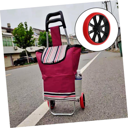 OSALADI Stainless Steel Replacement Caster Wheels for Shopping Carts and Wheelchairs Utility Cart Wheels with Easy