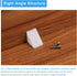 100 90 20x17x20mm uxcell Pcs Degree Plastic Corner Braces, Shelf Right Angle Brackets with Screws for Cabinets