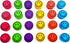 Pencil Sharpeners for Kids with Removable Neon Colored Lids (48 Pack - Smile FACE) by Dondor
