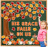 Konsait 89PCS His Grace Falls on Us Christian Bulletin Board Sets, Big Tree Pumpkins Religious Fall Decorations for