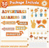 party greeting Groovy Retro Bulletin Board Decorations, Adventures in Reading Retro Hippie Daisy Paper Cutouts