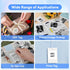 Memoqueen White Self-Adhesive Thermal Labels for Phomemo M02/M02S/M04S/M04AS Pocket Bluetooth Printer, 50mm x 3.5m, 3