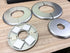 4 Pcs Wall Split Flange, ABS Round Self-Adhesive Escutcheon Plate for 2.5"/64mm in Silver