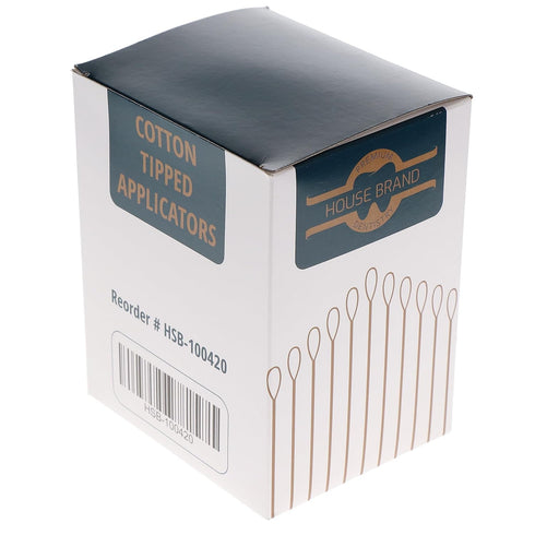 House Brand Dentistry 100420, 3", 1000/Bx HSB Cotton Tipped Dental Applicators Versatile and Precise Applicator Sticks