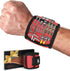 HiRui Magnetic Wristband for Tools Ultra-Strong 15 Neodymium Magnets Hold Screws, Nails