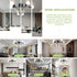 6 E26 Bulbs CANMEIJIA Modern Sputnik Chandelier Ceiling Light Fixture with Lights Black Mid Century Ceiling Mount