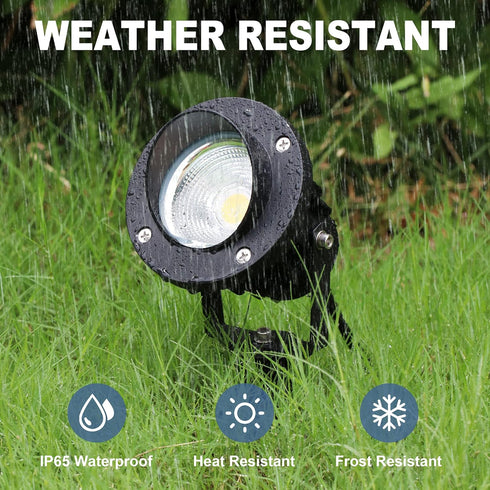 20W 120V 3000K 6 3-Plug SUNVIE Outdoor Landscape Spotlights Waterproof Dusk to Dawn Spot Lights Outdoor LED Spotlight