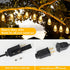 30FT 16 ST38 Bulbs, Commercial Brightever LED Outdoor String Light with Vintage Edison Shatterproof Grade Patio Lights