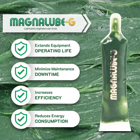 5cc 10 Pack Magnalube-G General All Purpose Grease - Waterproof, Corrosion Resistant PTFE Lubricant for Bearings