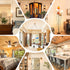 E12 LED Candelabra Bulbs 40 Watt Equivalent, 4W Vintage Candle Light Bulbs, 470Lm Warm White 2700K for Ceiling Fan, 5