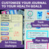Health and Fitness Planner Stickers Set - Large Value Pack of 20 Sheets for Health, Exercise, and Meal Planning