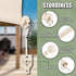 New Bungee kit + end caps Universal Replacement Mounting Brackets of Exterior Sun Shades Outdoor/Indoor Roller up Blinds (Beige, 2pack) by Lihopefe