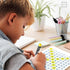 SCRIBBLEDO 9”x12” White Board Number Chart for First Grade Classroom, Small Math Practice Whiteboard
