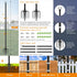 2 Pack Poles,10 (10FT 2 Pack) Mutovlin String Light Ft Light Poles for Outside String Lights,Outdoor Lights Pole