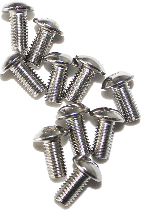 10PCS M8-1.25 x 10mm Button Head Socket Cap Screws - Stainless Steel 18-8, Full Thread, Allen Socket Drive, Plastic Box