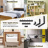 Mardatt 24 Sets (20/50/100mm,40/100/160mm) Black Corner Braces L Brackets and Straight Braces Mending Plates Heavy Duty