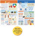 NewPath Learning Light & Sound Bulletin Board Charts, Set of 2, Laminated, Double-Sided, 12" x 18"