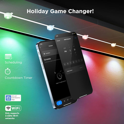 16FT SL50-36/RGB/AG, Package SL50-36/RGB/AG/16EXT Feit Electric Extension Only for RGB Smart Permanent Outdoor Lights