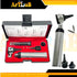 artlab 17pc Set Bulbs, Examination Otoscope with LED Disposable Specula, & Storage Case - Standard-Size Otoscope