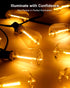50FT IP65 27 Bulbs, Dimmable ST38 Patio String Lights Plug in LED Outdoor String Lights with Waterproof Connectable