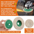 JOUTYFOR 18 Pack 4 Inch 14 3 Buffering Wheels Polishing Kit with Compound for Angle Grinder, Includes Pcs Nylon Fiber