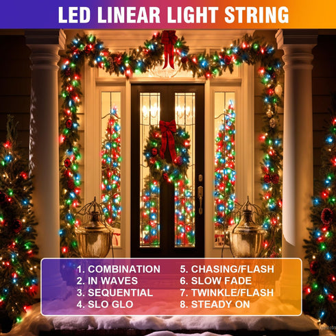 210 4-Color 8 Year(70FT) LED Outdoor Easter String Lights, Seasonal Fairy Lights with Modes, Waterproof Indoor Outside
