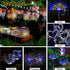 2 Pack Solar Firework Lights 150 LED 8 Modes Solar Garden Lights for Outside Waterproof Decorative Stake