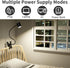 Dott Arts Desk Lamp, USB Clip On Light with 3 Color Modes, 360 Gooseneck Book Light for Home Office
