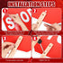 Yahenda Stop Slow Sign Traffic Set, 13" x 13" Double Sided Hand Stop Sign with High Visibility Vest for Road Work
