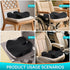 EESHONZ Seat Cushion, Extra Large Memory Foam Seat Cushion for Office Chair, Car Seat, Airplane, Relieving Hip