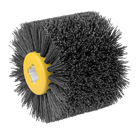 Abrasive Nylon Wire Drawing Wheel Drum Brushes, 320 Grit 120x100mm Polishing Brush