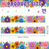 Capoda 24 Pcs Spring Magnetic Borders for Classroom Whiteboard Bulk Flowers Magnetic Border Strips Spring Floral Bulletin Board Border Trim for Chalkboard Wall Door School Office Teachers Decor by Capoda